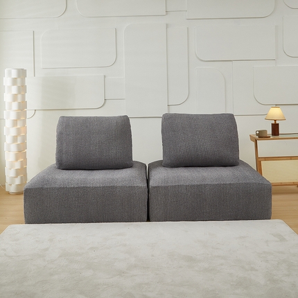 91家纺网 家纺一手货源 找家纺 （总）丝绮鹿 2024新款仿麻雪尼尔系列模块方块沙发套