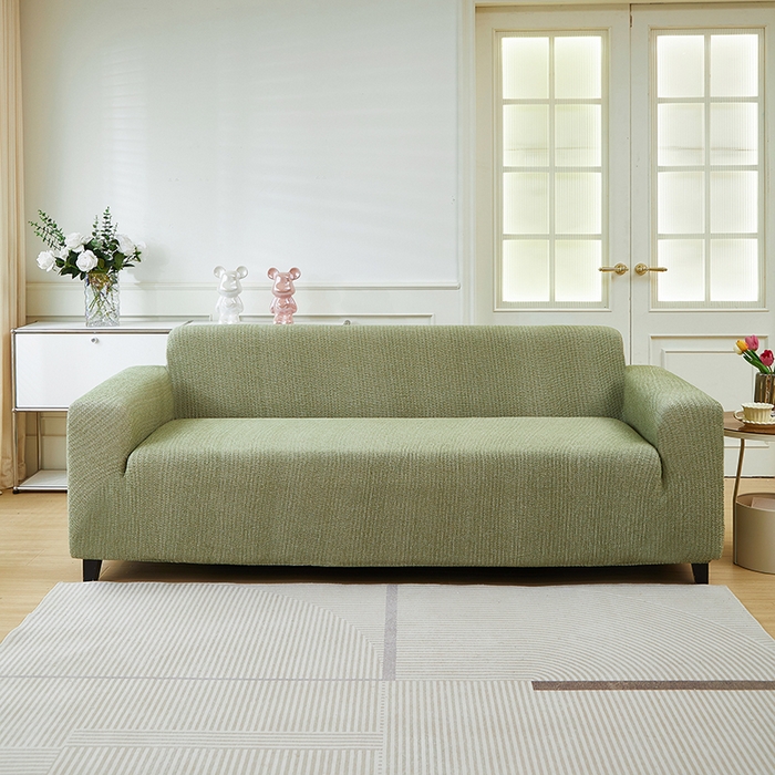 91家纺网 家纺一手货源 找家纺 （总）丝绮鹿 2024新款仿麻雪尼尔系列大三人沙发套