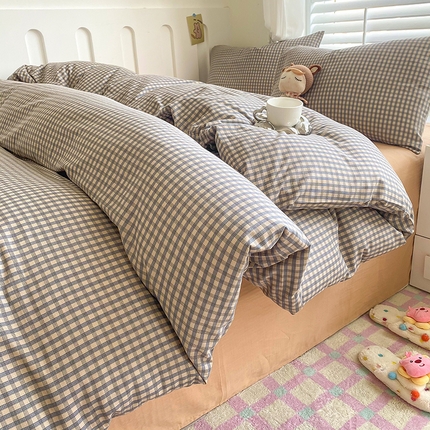 91家纺网 家纺一手货源 找家纺 （总）爵仕家纺 2025小清新风格双层纱纯棉四件套