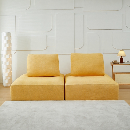 91家纺网 家纺一手货源 找家纺 （总）丝绮鹿 2024新款仿麻雪尼尔系列模块方块沙发套