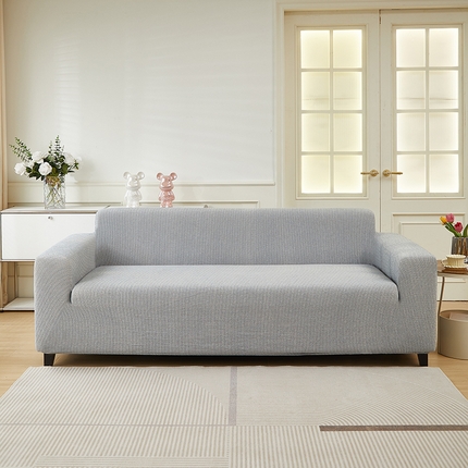 91家纺网 家纺一手货源 找家纺 （总）丝绮鹿 2024新款仿麻雪尼尔系列大三人沙发套