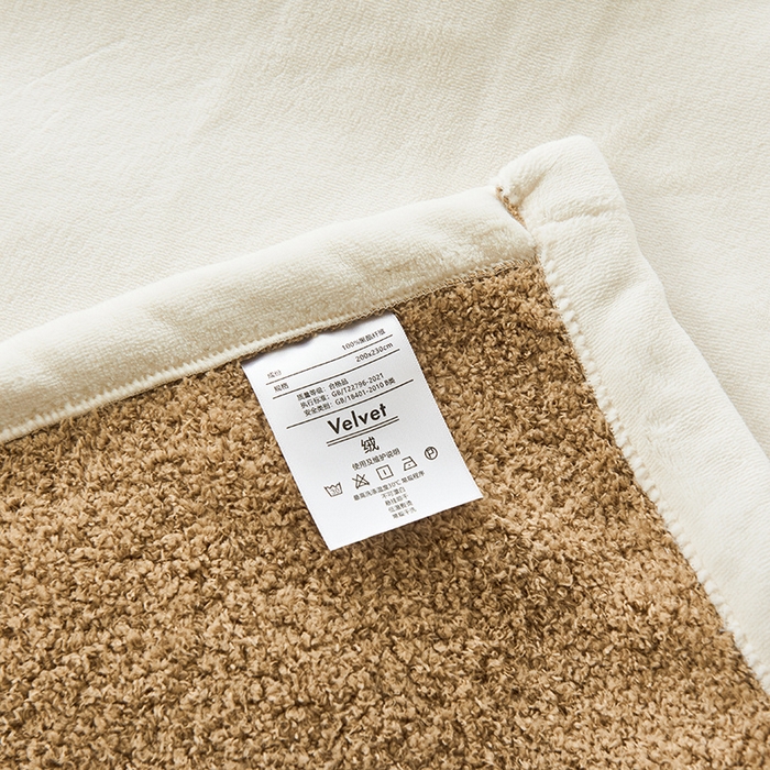91家纺网 家纺一手货源 找家纺 馨米莱家纺 2024新款250G牛奶绒毛毯系列 驼色