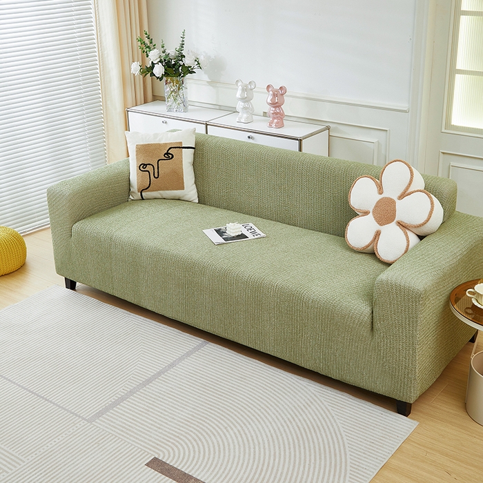 91家纺网 家纺一手货源 找家纺 （总）丝绮鹿 2024新款仿麻雪尼尔系列大三人沙发套