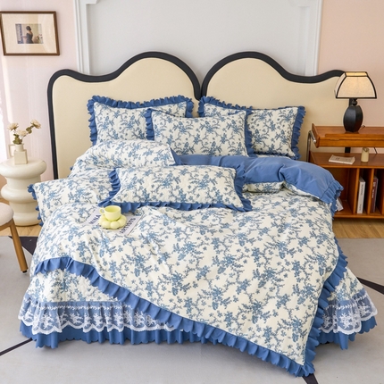 美莱家纺 2024爆款蕾丝床盖三件套四件套【被套款】 恋爱季节