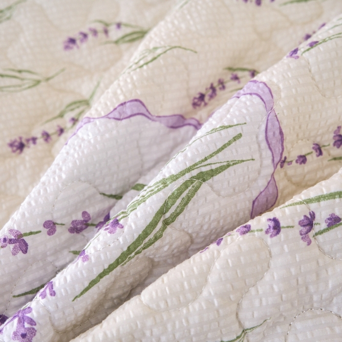 91家纺网 家纺一手货源 找家纺 美莱家纺 2024爆款蕾丝床盖三件套四件套【被套款】 薰衣草-紫