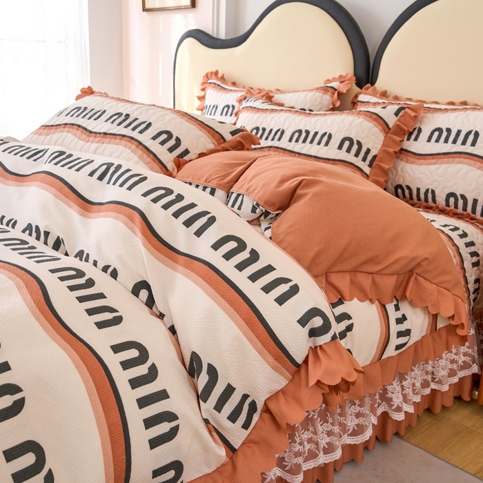 91家纺网 家纺一手货源 找家纺 美莱家纺 2024爆款蕾丝床盖三件套四件套【被套款】 时尚英伦