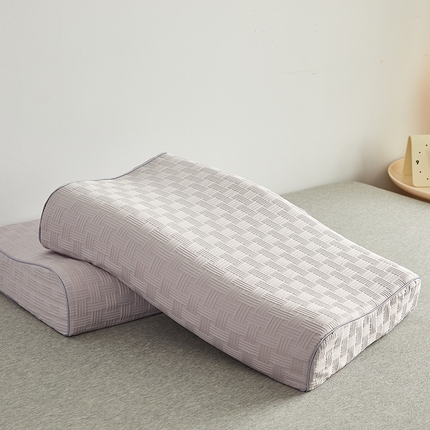 鼎盛乳胶 2025新款华夫格乳胶枕珍珠灰