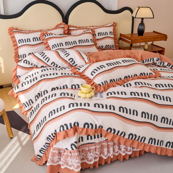 91家纺网 家纺一手货源 找家纺 美莱家纺 2024爆款蕾丝床盖三件套四件套【被套款】 时尚英伦