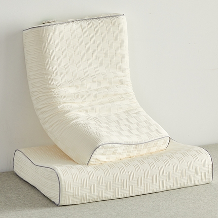 91家纺网 家纺一手货源 找家纺 鼎盛乳胶 2025新款华夫格乳胶枕雅致白