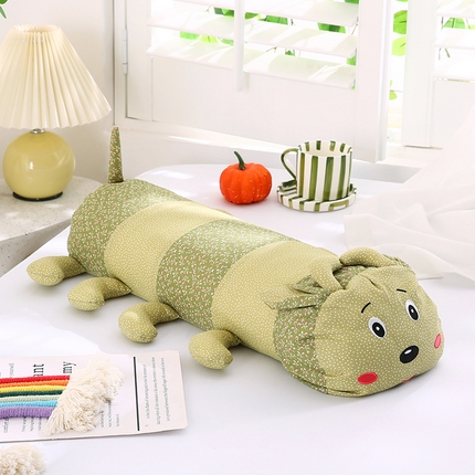 91家纺网 家纺一手货源 找家纺 （总）蔻眠 2024新款毛毛虫全棉卡通儿童荞麦枕头成人枕芯