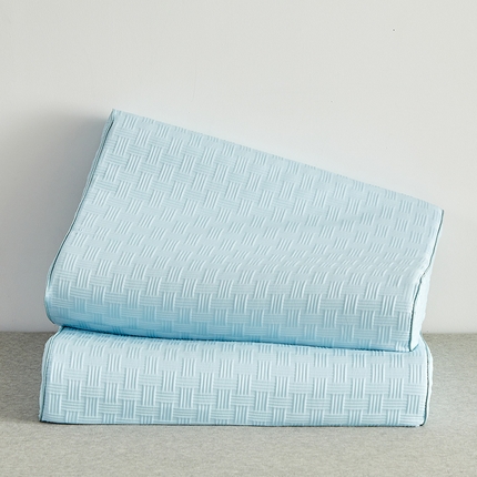 鼎盛乳胶 2025新款华夫格乳胶枕秋波蓝