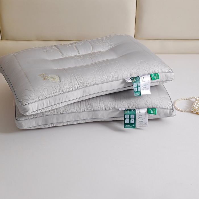91家纺网 家纺一手货源 找家纺 爱尚家枕芯 2024新款静韵沉香枕枕头枕芯 静韵沉香枕高级灰48*74cm/只