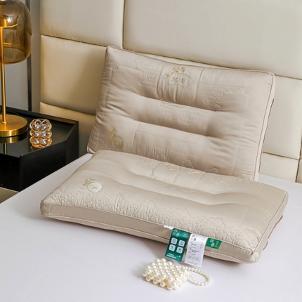 91家纺网 家纺一手货源 找家纺 爱尚家枕芯 2024新款静韵沉香枕枕头枕芯 静韵沉香枕金咖色48*74cm/只