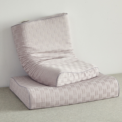 91家纺网 家纺一手货源 找家纺 鼎盛乳胶 2025新款华夫格乳胶枕珍珠灰