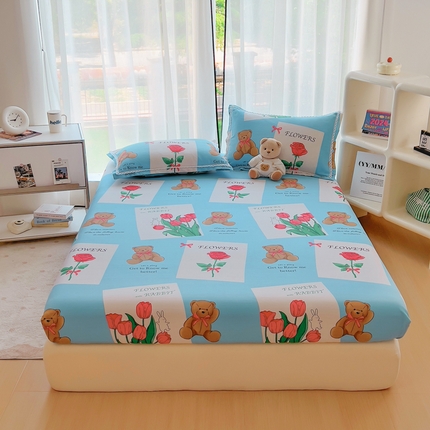 91家纺网 家纺一手货源 找家纺 （总）新印象 2025新款花边老粗布床单款床笠款三件套