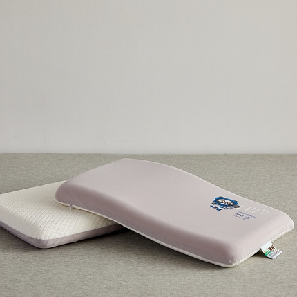 91家纺网 家纺一手货源 找家纺 鼎盛乳胶 2025新款儿童凉感乳胶面包枕30*50cm 科技灰