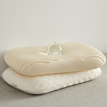 91家纺网 家纺一手货源 找家纺 鼎盛乳胶 2025新款华夫格乳胶蛋糕枕60*38*11 雅致白