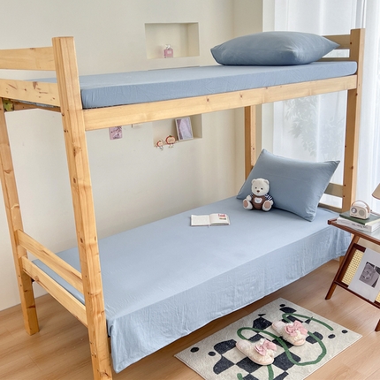 91家纺网 家纺一手货源 找家纺 （总）多品 2024新款水洗棉皱皱纱学生宿舍单床单