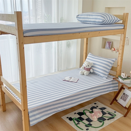 91家纺网 家纺一手货源 找家纺 （总）多品 2024新款水洗棉皱皱纱学生宿舍单床单