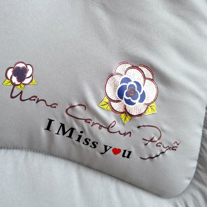 91家纺网 家纺一手货源 找家纺 招财狼家纺  2024新款水洗磨毛学生大豆被夏被春秋被多被芯被子 山茶花 灰色