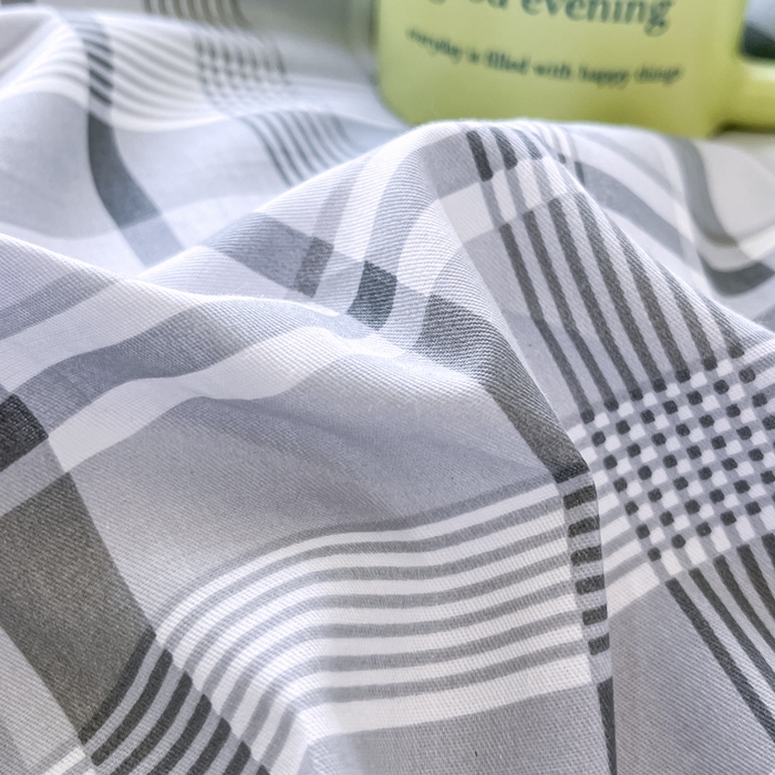 91家纺网 家纺一手货源 找家纺 世爵 2024新款12868全棉印花四件套 伯格灰