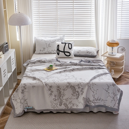 91家纺网 家纺一手货源 找家纺 （总）许林家纺 2025新款三层纱针织夏凉被