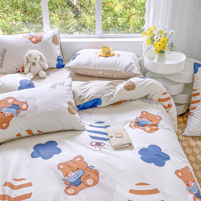 91家纺网 家纺一手货源 找家纺 世爵 2024新款12868全棉印花单品被套 度假时光