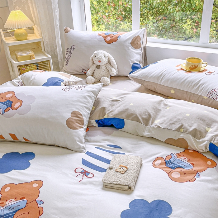 91家纺网 家纺一手货源 找家纺 世爵 2024新款12868全棉印花单品被套 度假时光