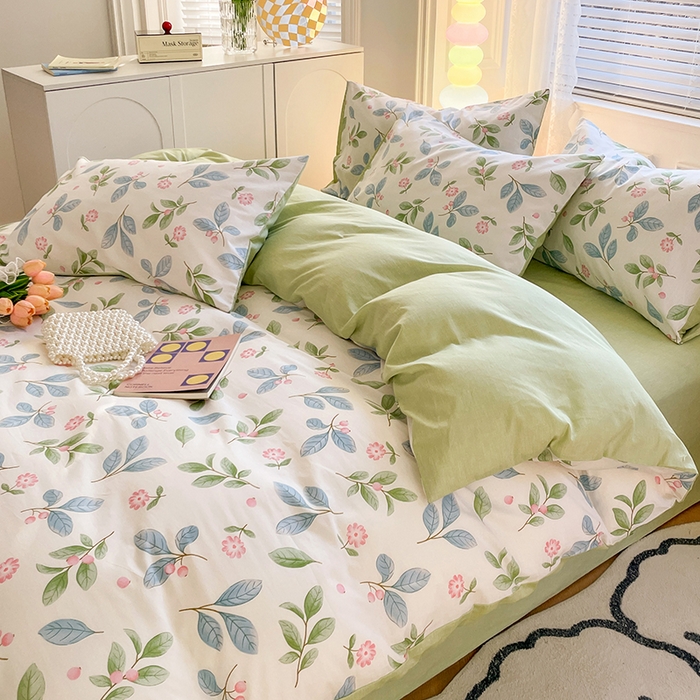 91家纺网 家纺一手货源 找家纺 世爵 2024新款12868全棉印花单品被套 花样年华