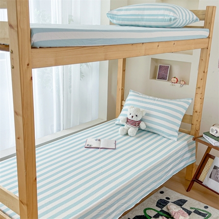 91家纺网 家纺一手货源 找家纺 （总）多品 2024新款水洗棉皱皱纱学生宿舍单床单