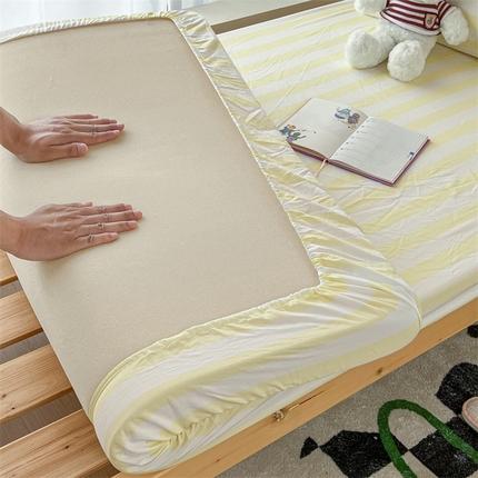 91家纺网 家纺一手货源 找家纺 （总）多品 2024新款水洗棉皱皱纱学生宿舍单床笠