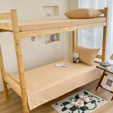 91家纺网 家纺一手货源 找家纺 （总）多品 2024新款水洗棉皱皱纱学生宿舍单床单