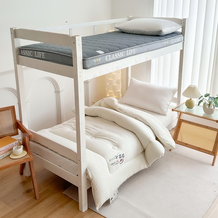 91家纺网 家纺一手货源 找家纺 招财狼家纺  2024新款水洗磨毛学生大豆被夏被春秋被多被芯被子 原棉 米黄