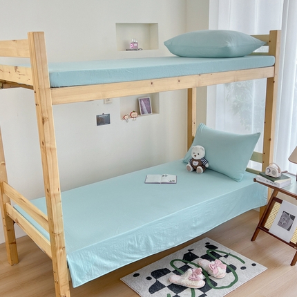 91家纺网 家纺一手货源 找家纺 （总）多品 2024新款水洗棉皱皱纱学生宿舍单床单