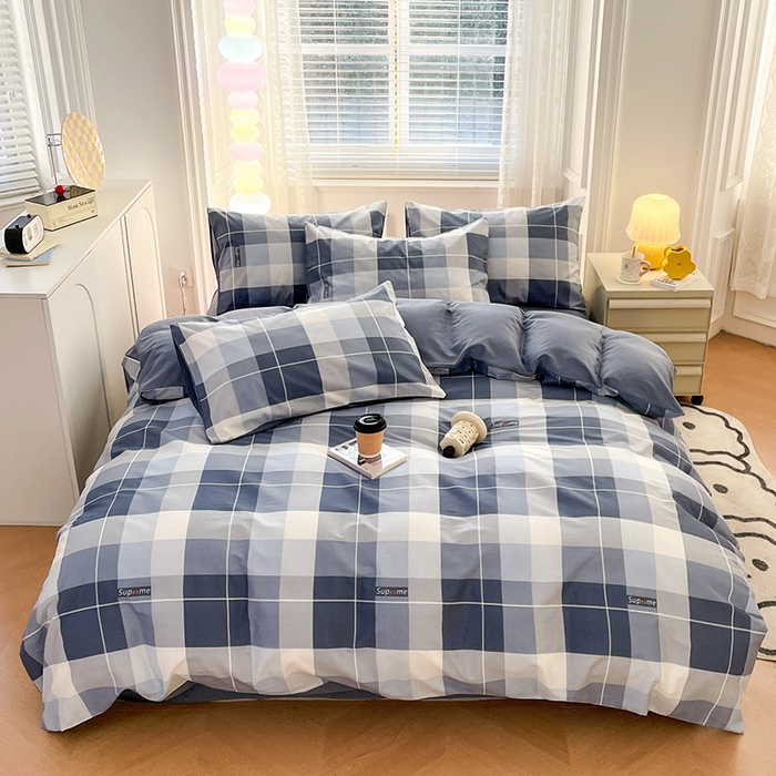 91家纺网 家纺一手货源 找家纺 世爵 2024新款12868全棉印花四件套 风的印季