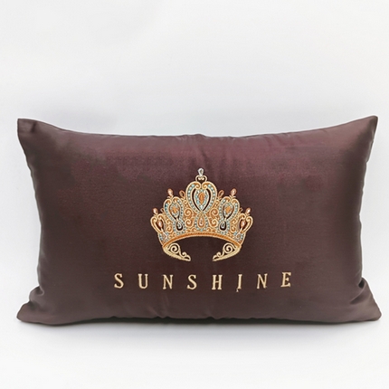 （总）澜屿 2024新款禅丝高精密刺绣小抱枕头枕芯腰靠枕