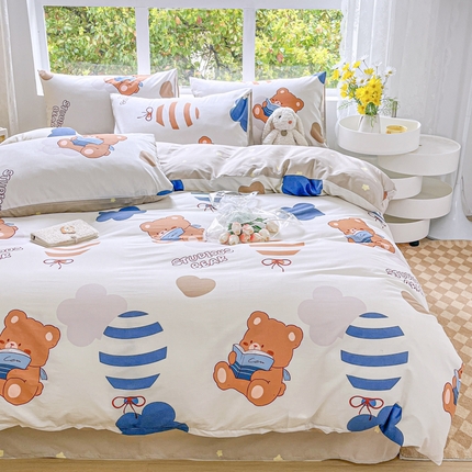 世爵 2024新款12868全棉印花单品被套 度假时光