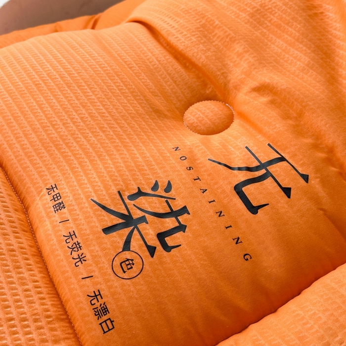 91家纺网 家纺一手货源 找家纺 招财狼家纺  2024新款水洗磨毛学生大豆被夏被春秋被多被芯被子 无染 橘+灰