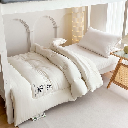 91家纺网 家纺一手货源 找家纺 （总）招财狼家纺  2024新款水洗磨毛学生大豆被夏被春秋被多被芯被子