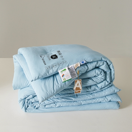 91家纺网 家纺一手货源 找家纺 易博被业 热卖华夫格被被子被芯-泡泡 泡泡蓝