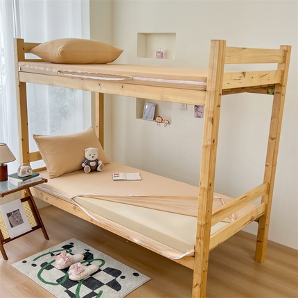 91家纺网 家纺一手货源 找家纺 （总）多品 2024新款水洗棉皱皱纱学生宿舍床垫套床褥套