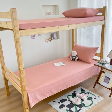 91家纺网 家纺一手货源 找家纺 （总）多品 2024新款水洗棉皱皱纱学生宿舍单床单