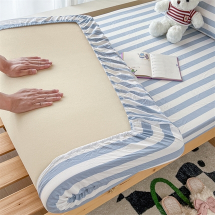 91家纺网 家纺一手货源 找家纺 （总）多品 2024新款水洗棉皱皱纱学生宿舍单床笠