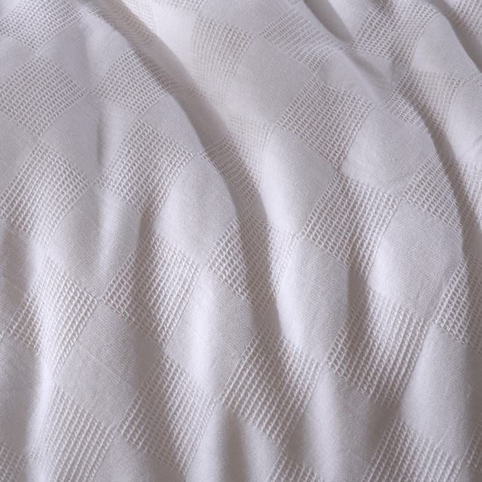 91家纺网 家纺一手货源 找家纺 朴罗 （ 原岚图） 2024新款全棉提花大豆被 白色大豆被