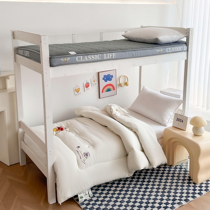 91家纺网 家纺一手货源 找家纺 招财狼家纺  2024新款水洗磨毛学生大豆被夏被春秋被多被芯被子 山茶花 米黄