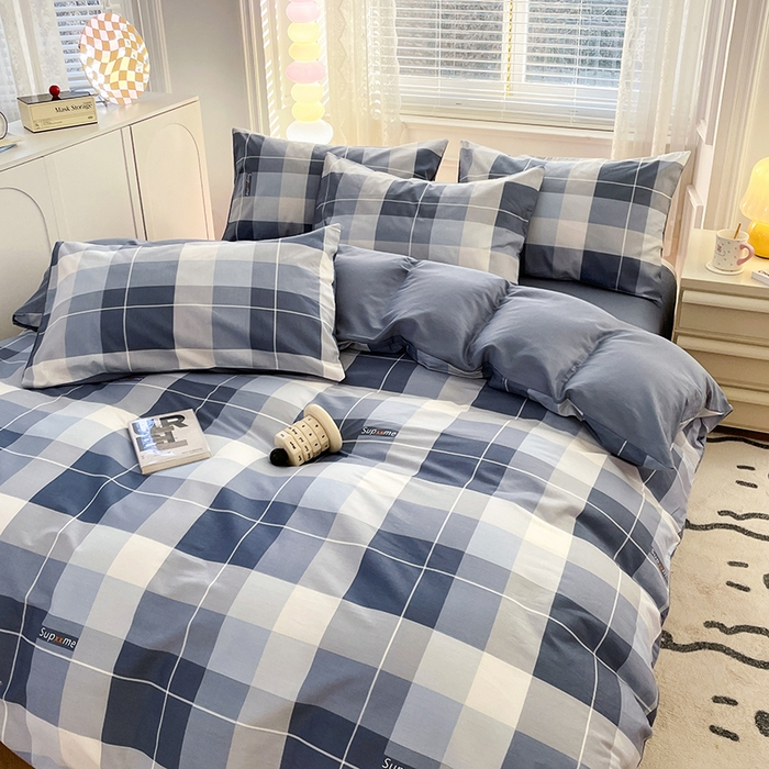 91家纺网 家纺一手货源 找家纺 世爵 2024新款12868全棉印花四件套 风的印季