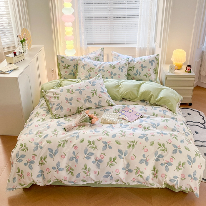 91家纺网 家纺一手货源 找家纺 世爵 2024新款12868全棉印花单品被套 花样年华