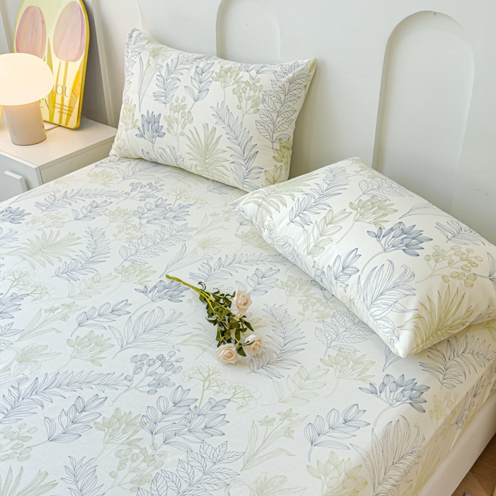 91家纺网 家纺一手货源 找家纺 感遇家纺 2024新款纯棉床单床笠枕套 床笠款-暗香