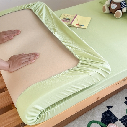 91家纺网 家纺一手货源 找家纺 （总）多品 2024新款水洗棉皱皱纱学生宿舍单床笠