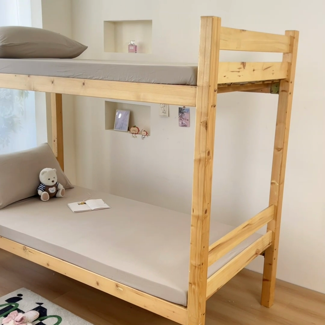 91家纺网 家纺一手货源 找家纺 多品 2024新款水洗棉皱皱纱学生宿舍单床笠 奶茶咖